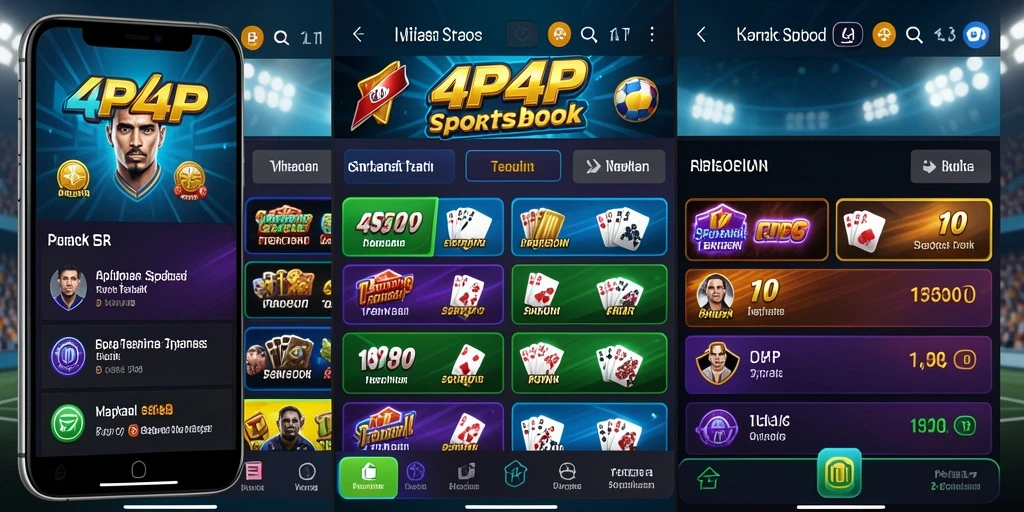 Screenshot utama 4P4P menampilkan antarmuka taruhan yang menarik dan dinamis.