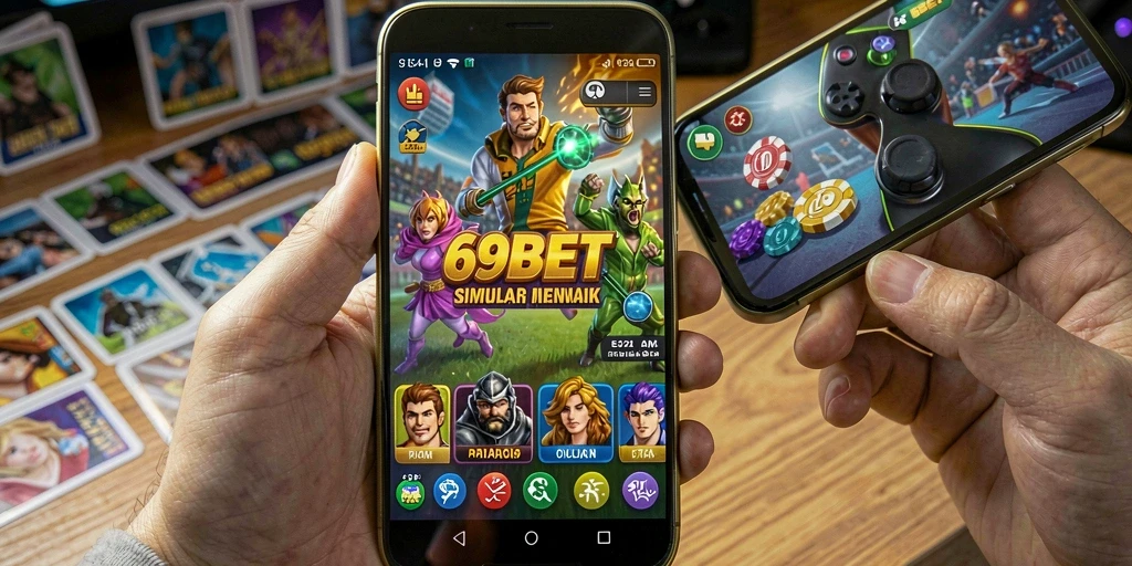 Screenshot utama 69BET menunjukkan gameplay simulasi yang menarik dan interaktif.