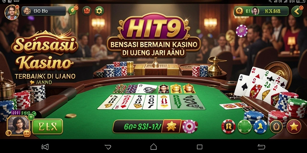 Tampilan gameplay menarik dari HIT9, penuh dengan keseruan kasino.