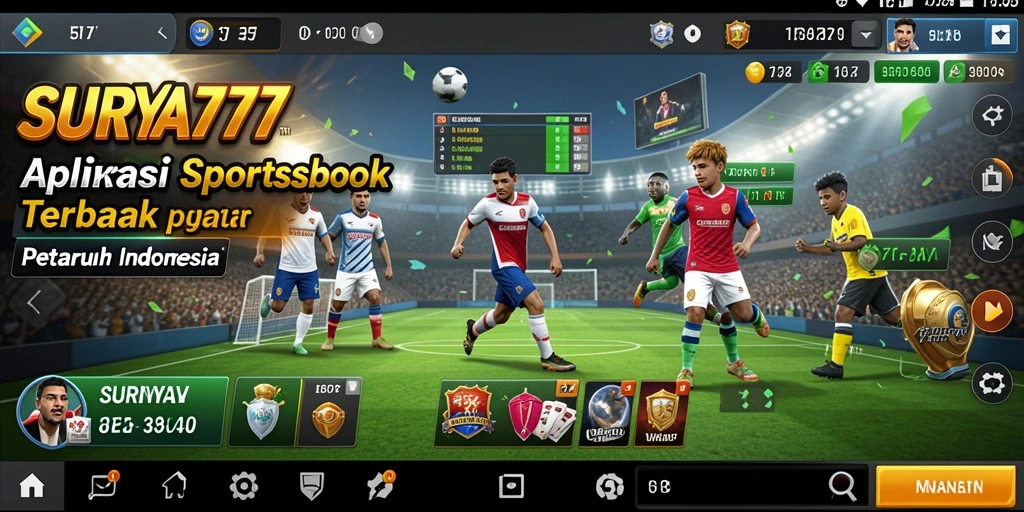 Tampilan gameplay SURYA777 dengan berbagai opsi taruhan olahraga.